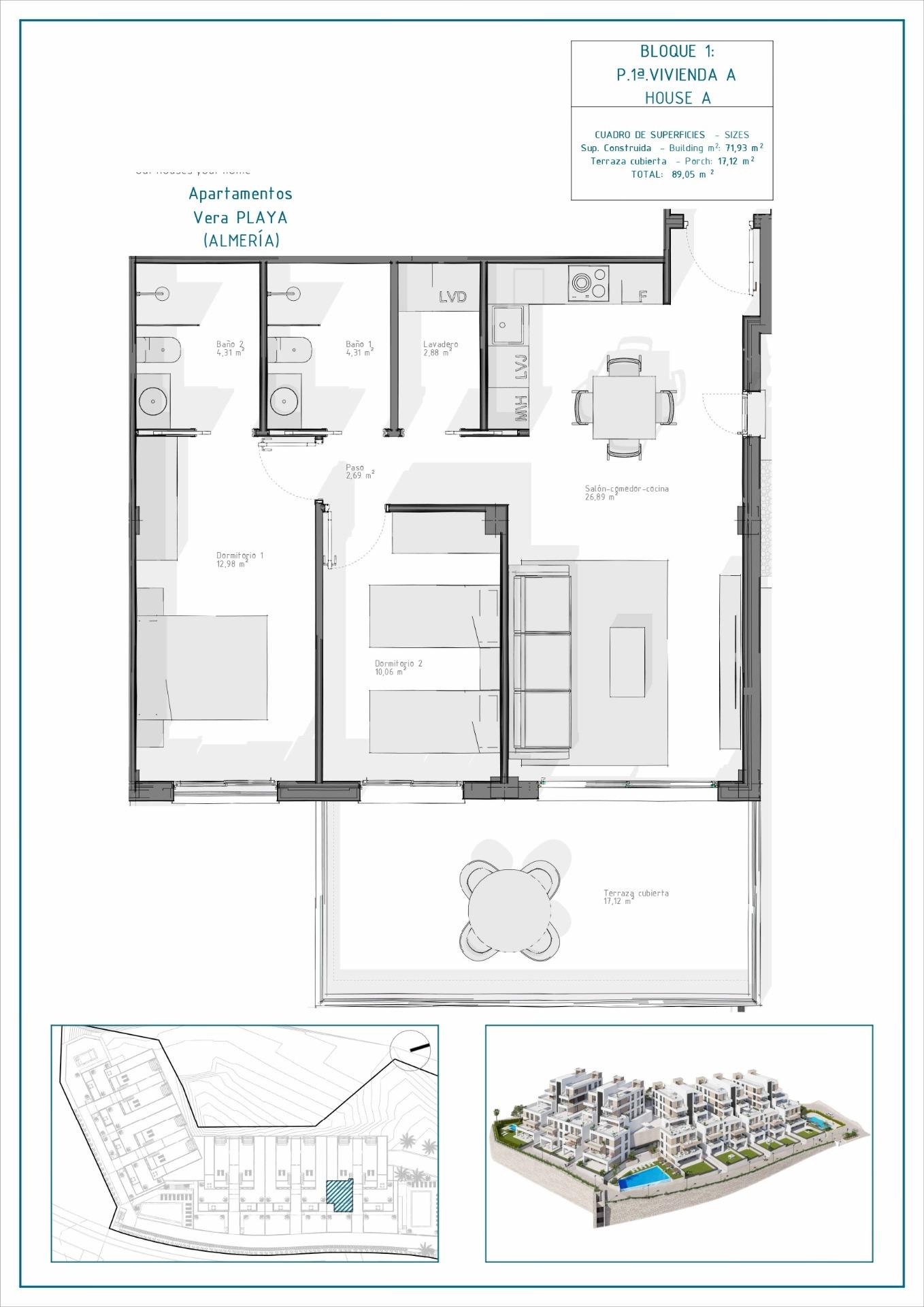 Apartament en venda in Vera