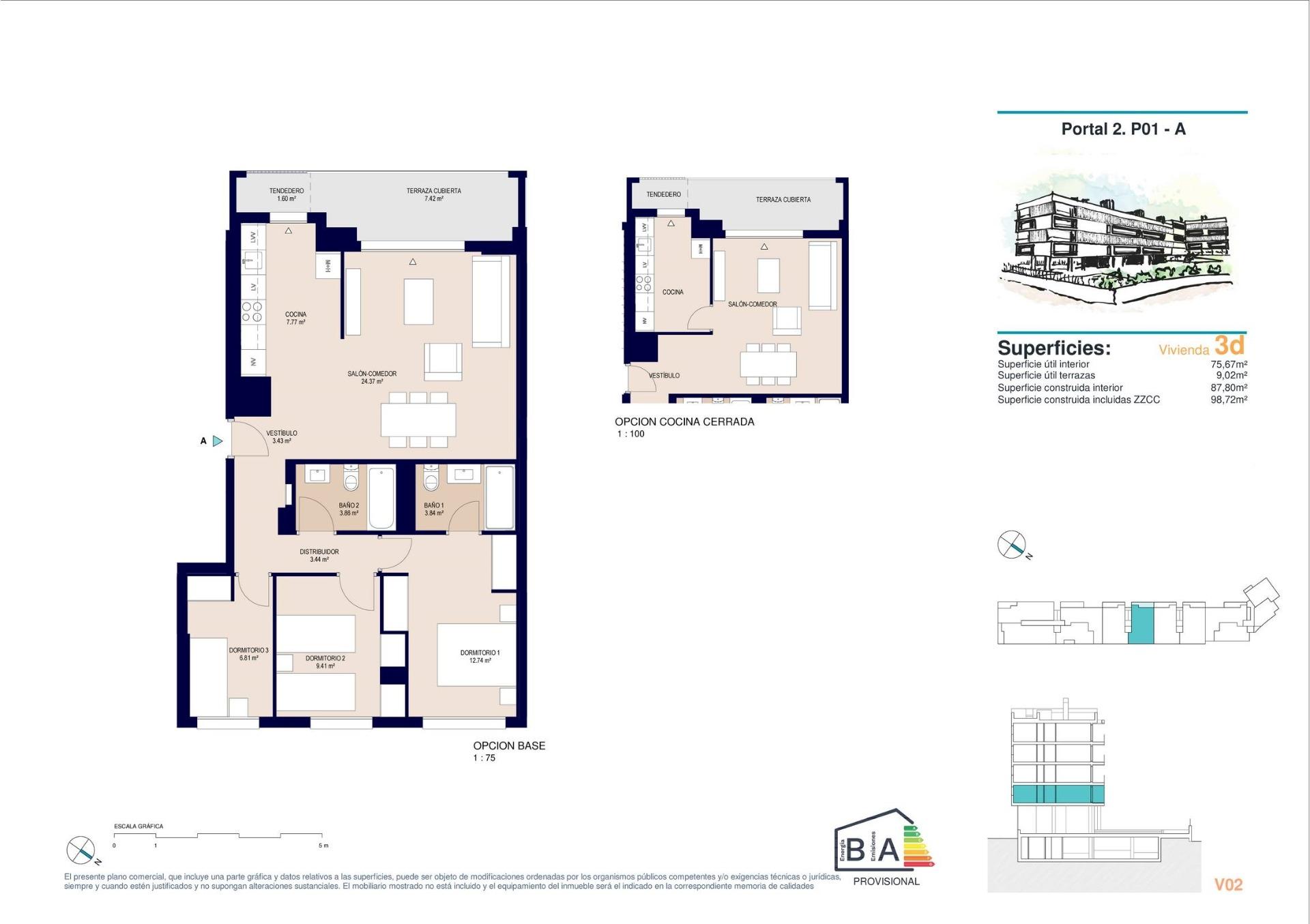 Apartamentua salgai in Alicante