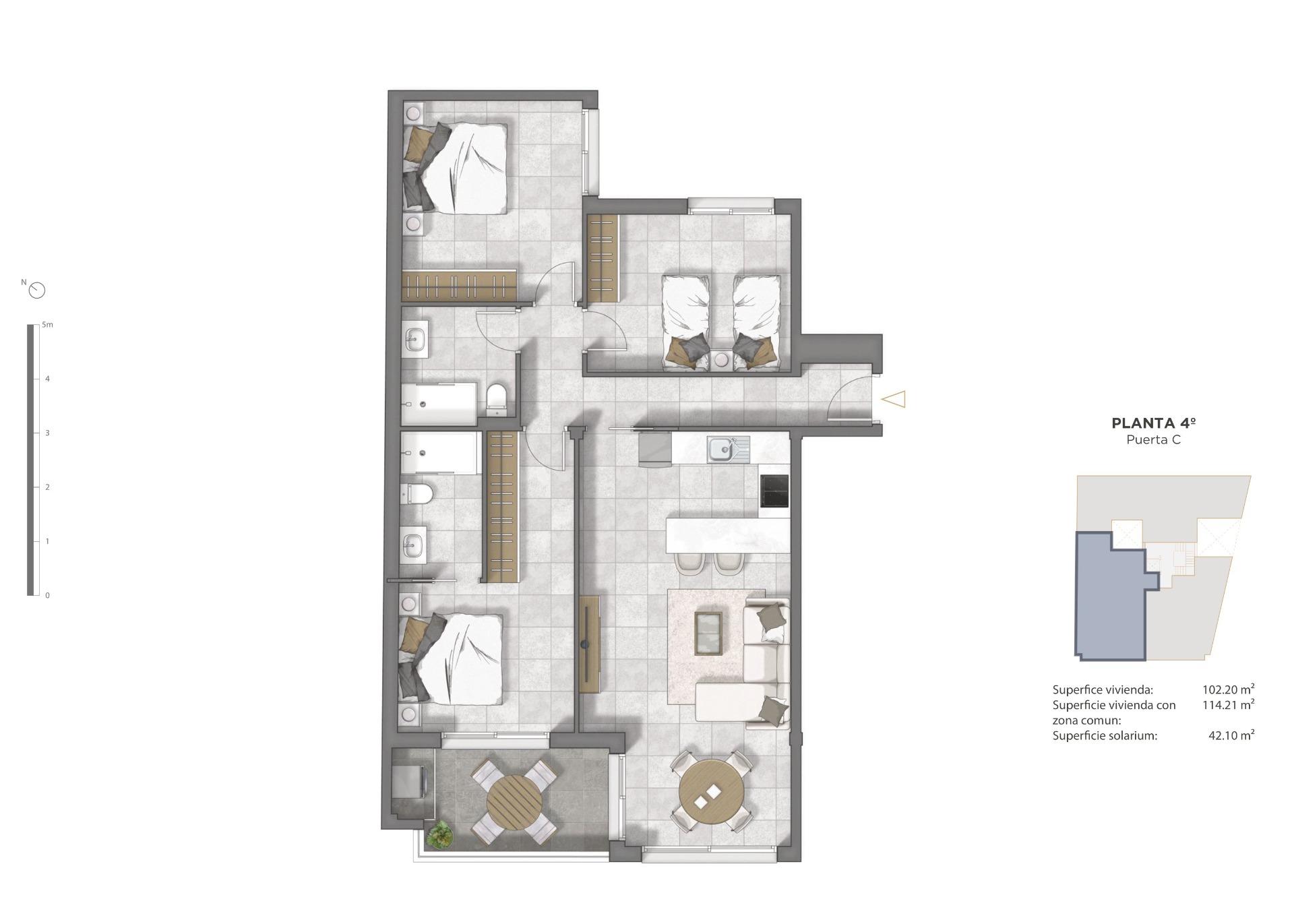 Penthouse salgai in Guardamar del Segura
