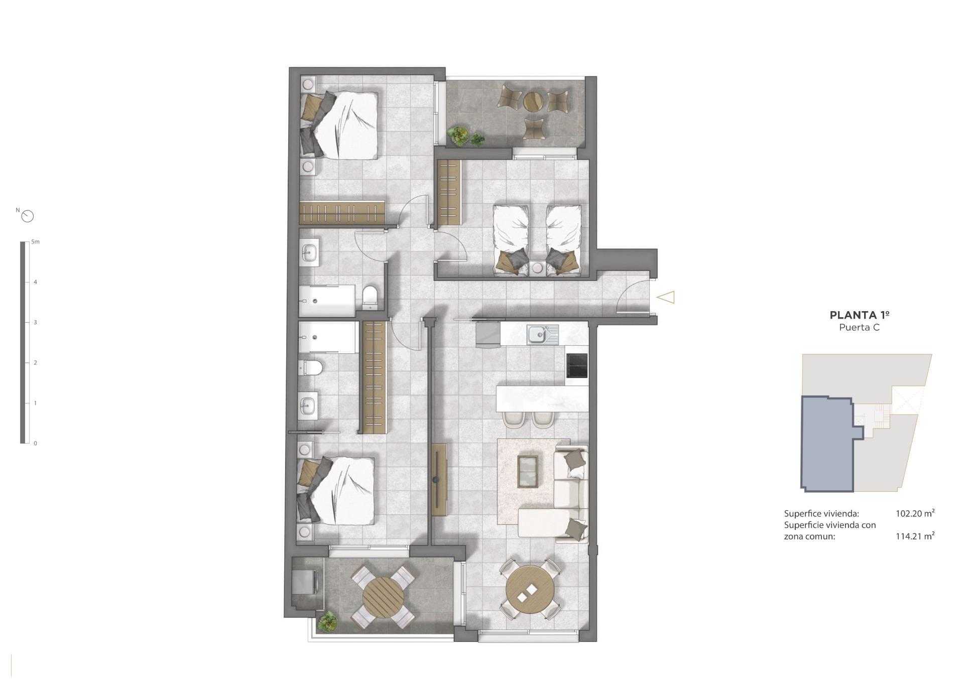 Apartamentua salgai in Guardamar del Segura