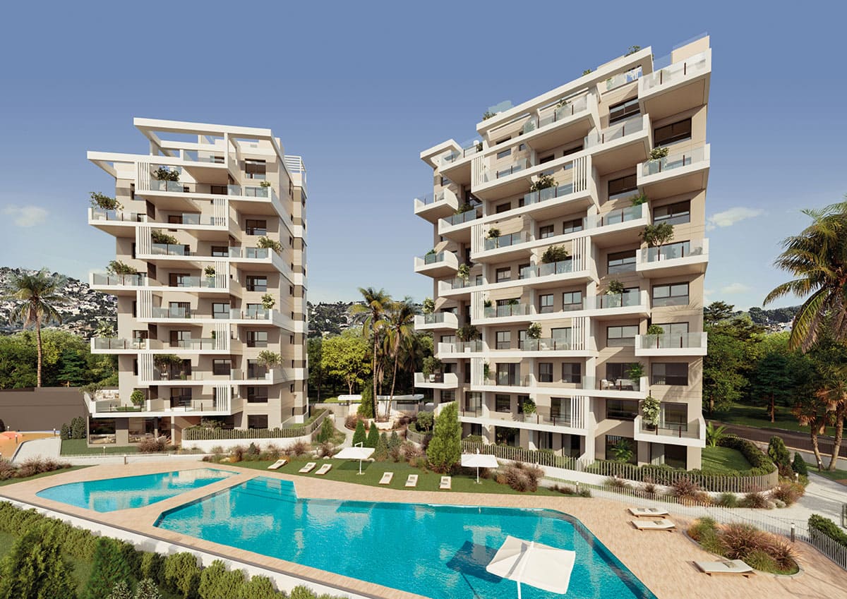 Nowo wybudowany apartament z 2 sypialniami w Calpe (Alicante-Costa Blanca Północ)