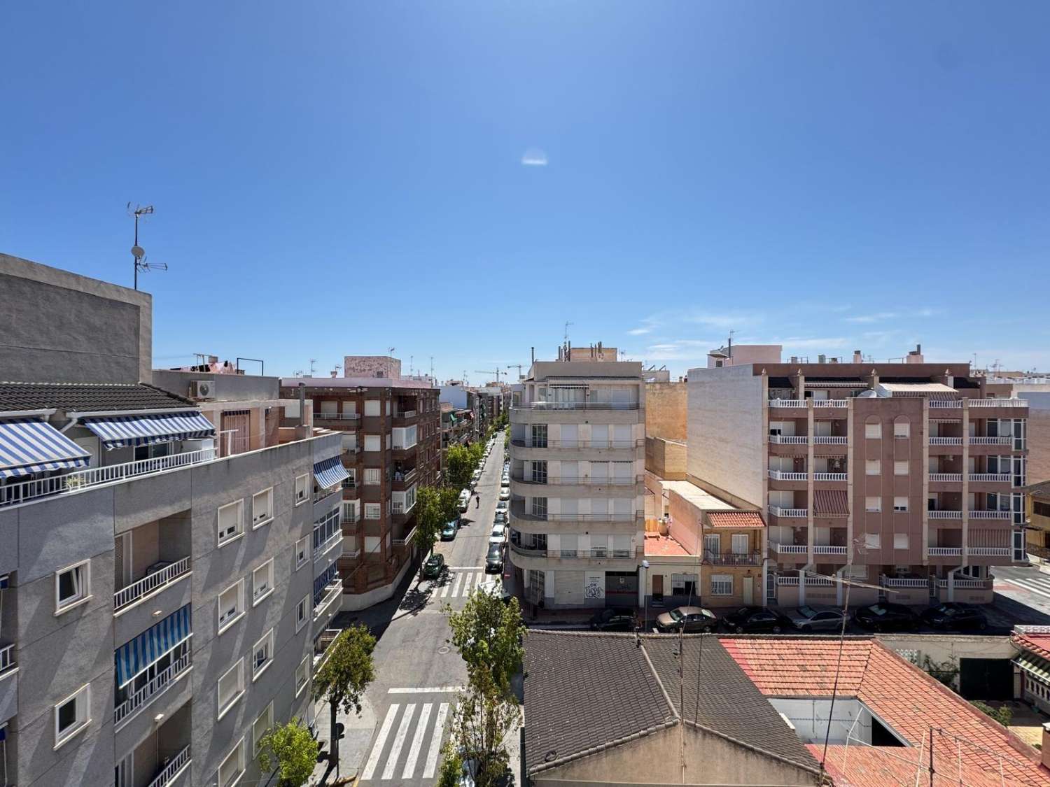 Penthouse avec solarium, 2 chambres, piscine, à 200 m de la plage à Torrevieja (Costa Blanca Nord)