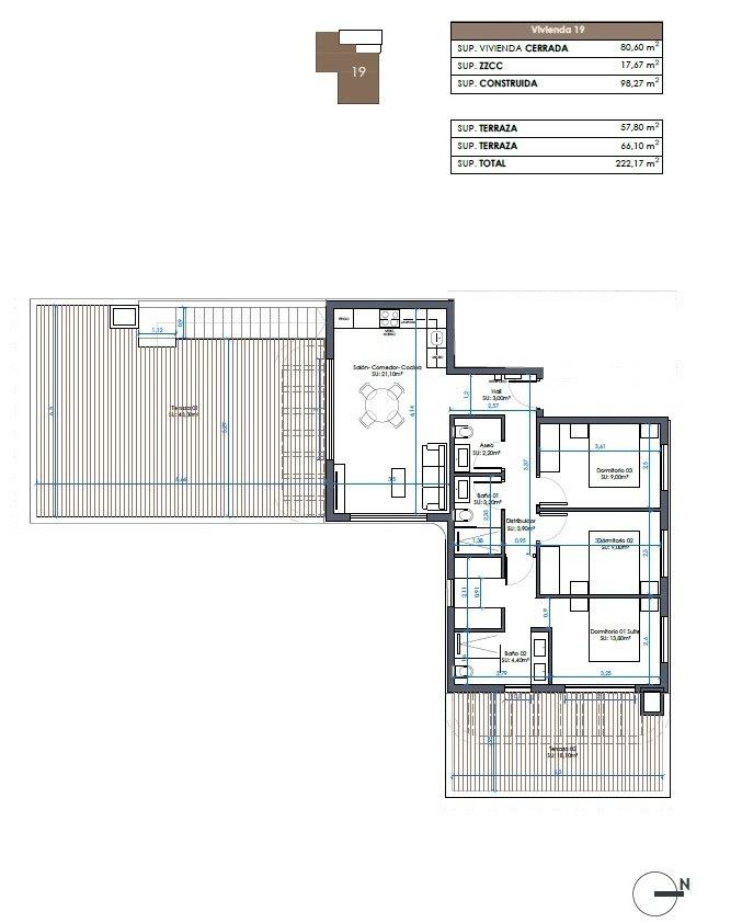 Penthouse til salg i Guardamar del Segura