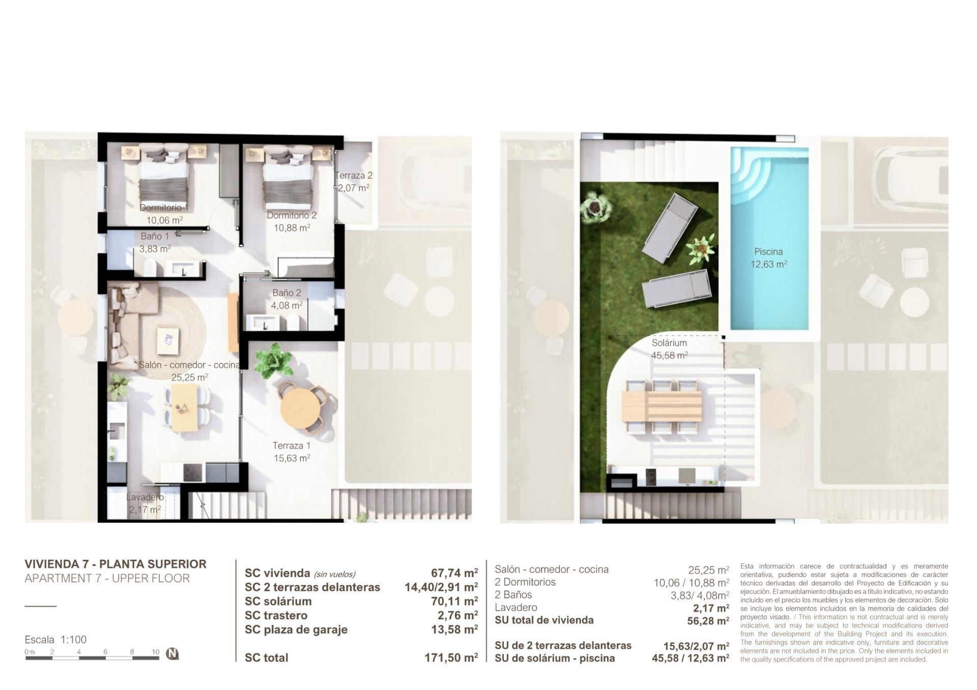 Bungalow, 1 våning till salu i San Pedro del Pinatar