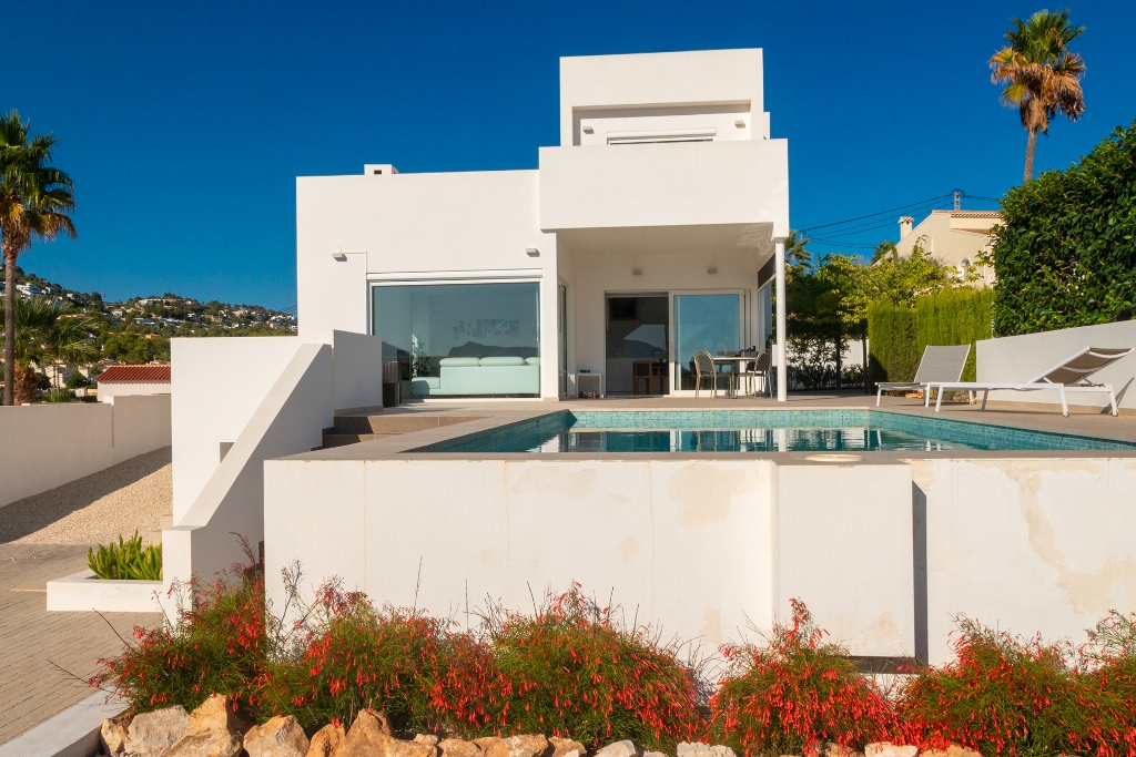 Moderne Villa zum Verkauf mit Meerblick in Calpe (Costa Blanca, Alicante)