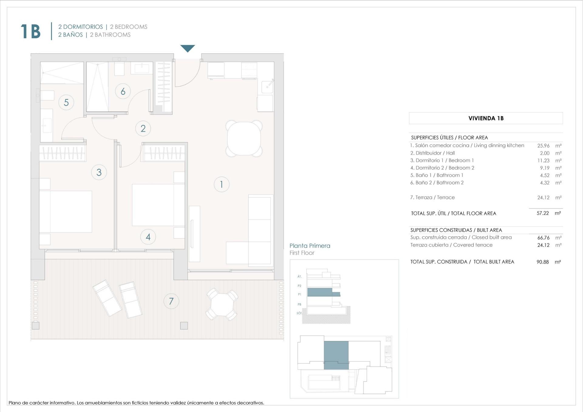 Lägenhet till salu i Benijófar