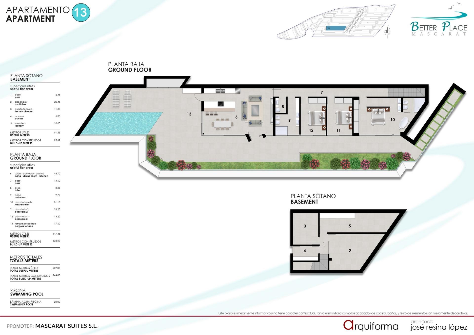 Apartamento en venta en Calpe