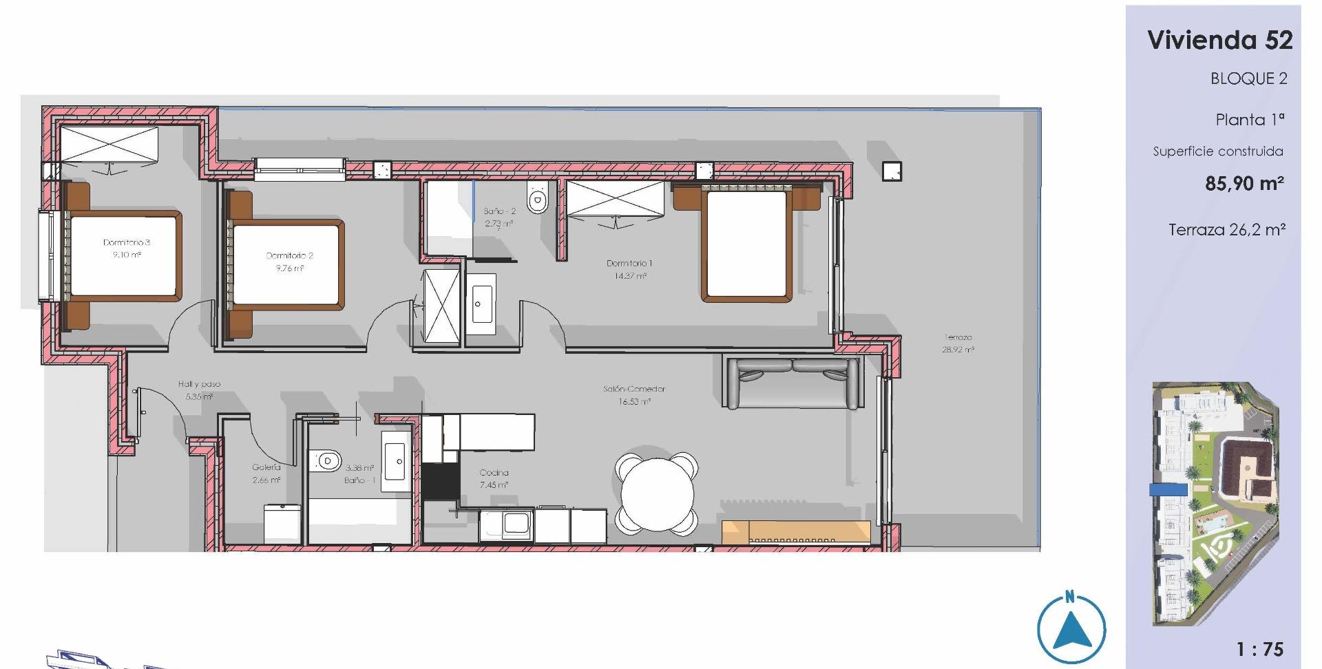 Appartement te koop in Guardamar del Segura