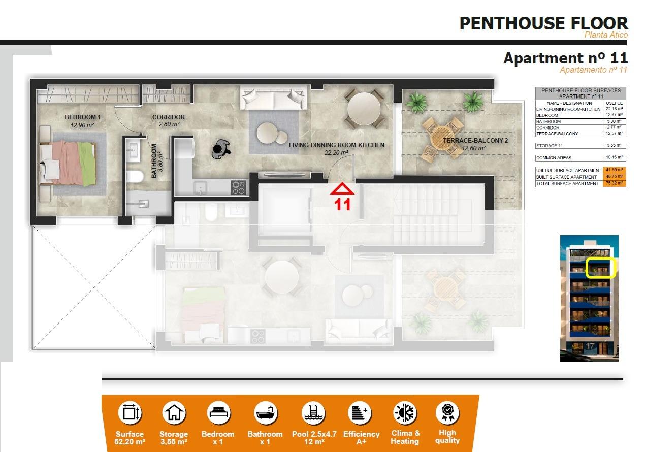 Penthouse na sprzedaż w Torrevieja