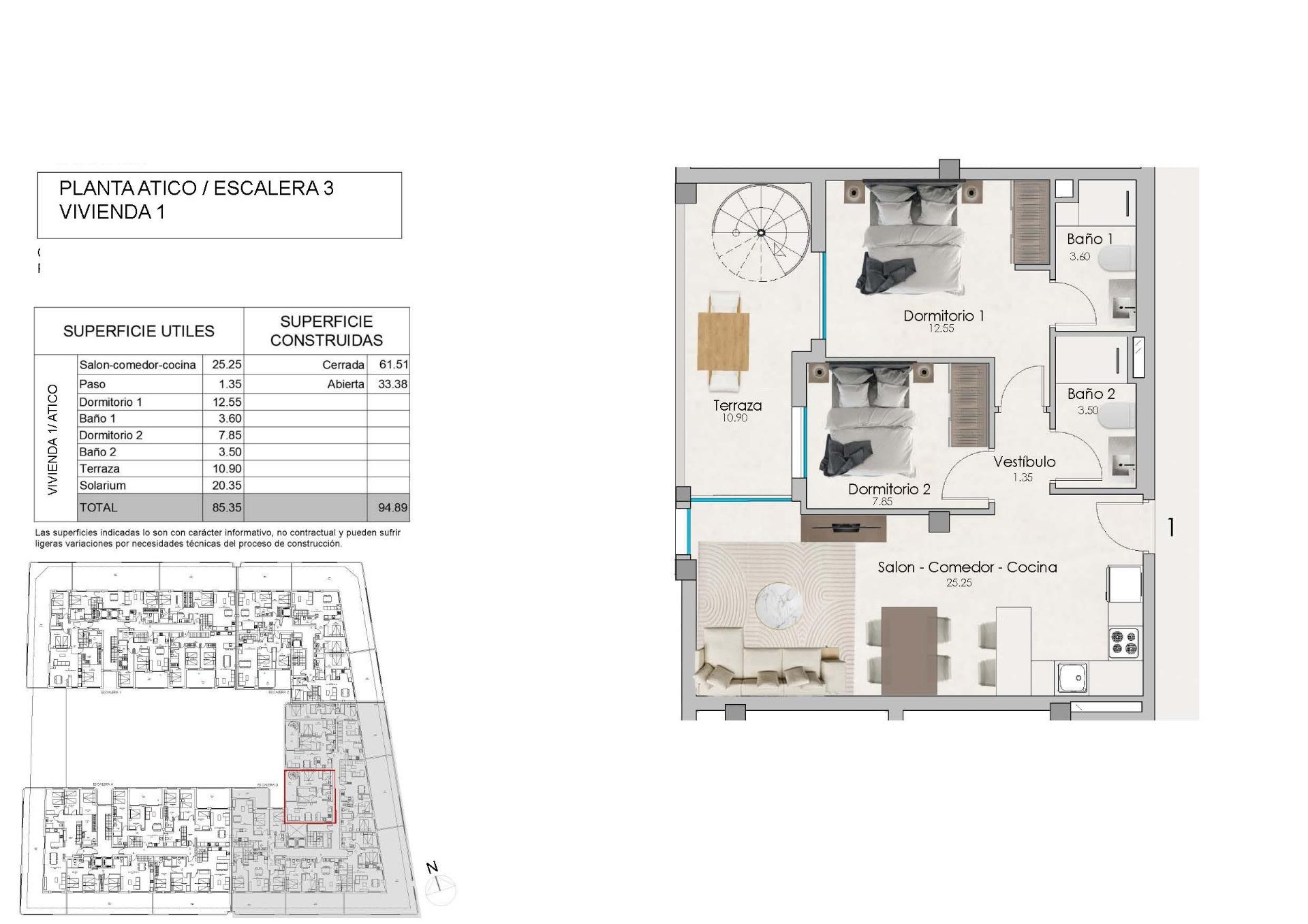 Penthouse te koop in Santa Pola