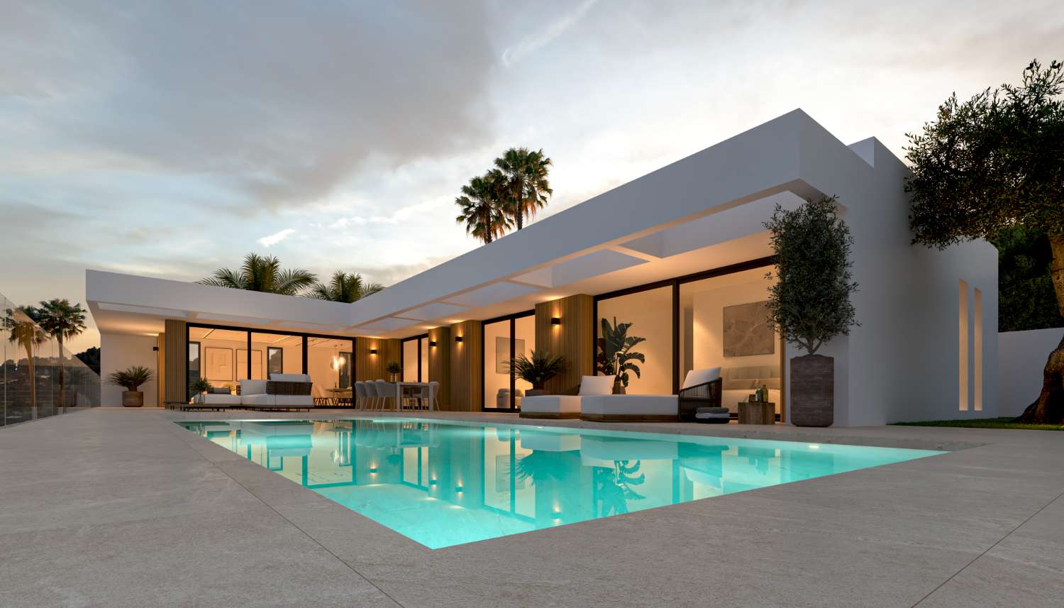 Freistehende Villa im Bau, alles auf einer Ebene, 5 Minuten von Calpe (Alicante) entfernt