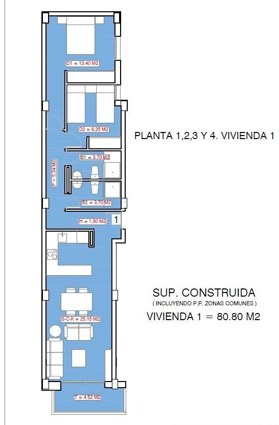 شقة للبيع في Torrevieja